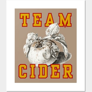 Team Cider! Vintage Golden Red Style Posters and Art